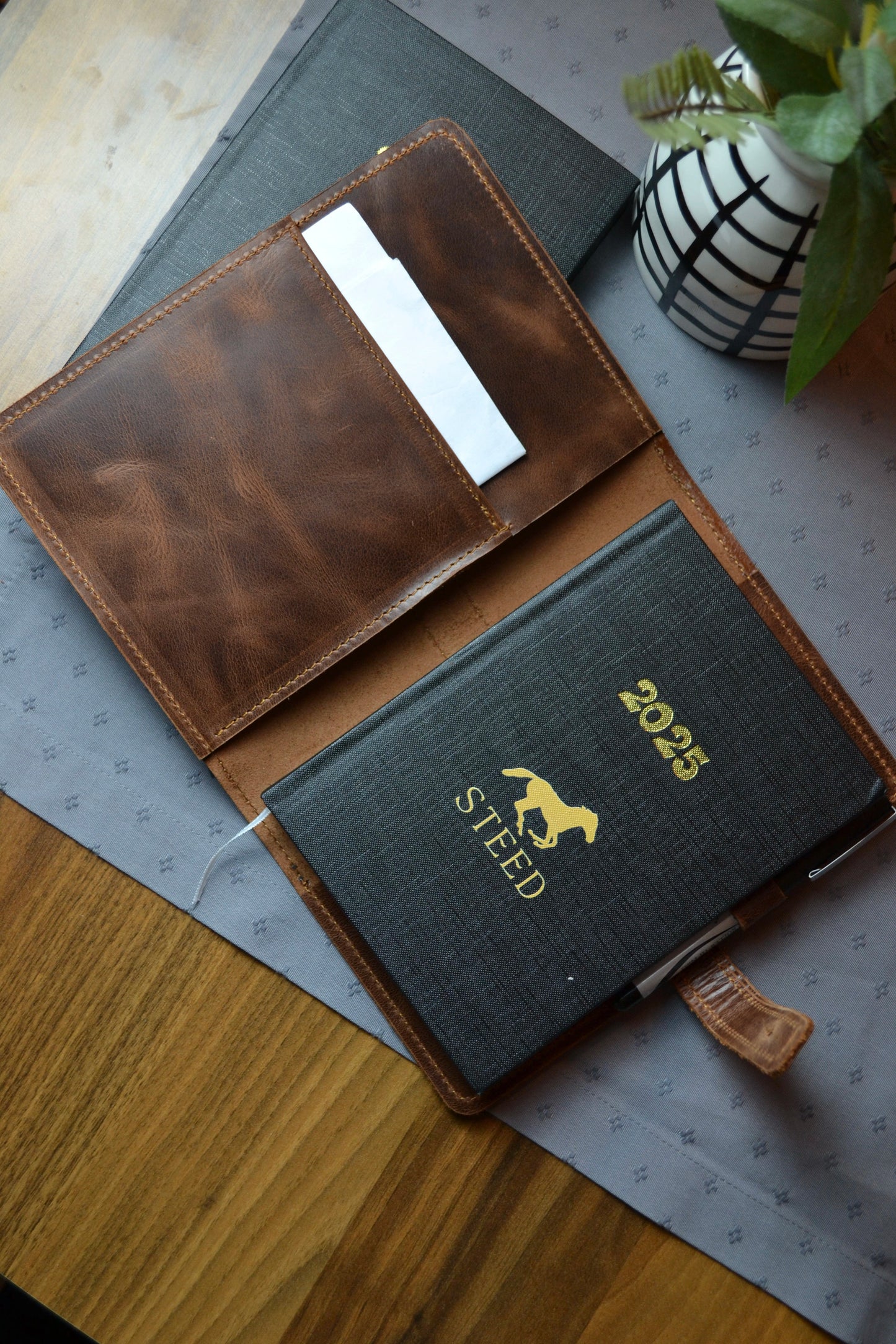 Hakiki deri a5 defter kılıfı