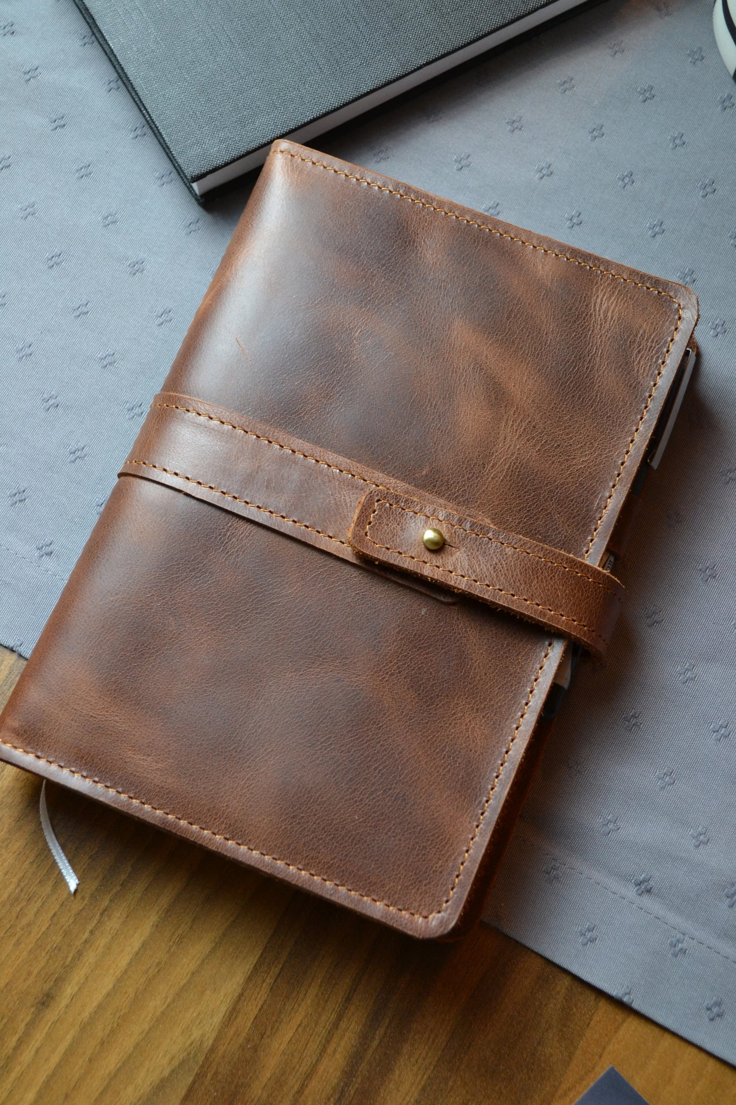 Hakiki deri a5 defter kılıfı
