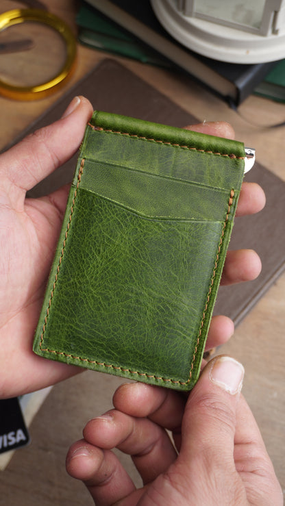 AKHAL KLİPSLİ DERİ KARTLIK